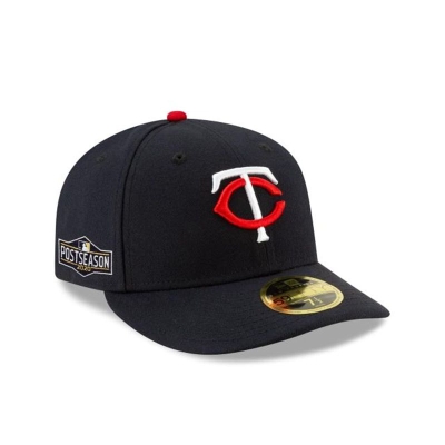 Minnesota Twins Gorra | New Era MLB Postseason Side Patch Low Profile 59fifty Fitted Cap Mexico - Azules